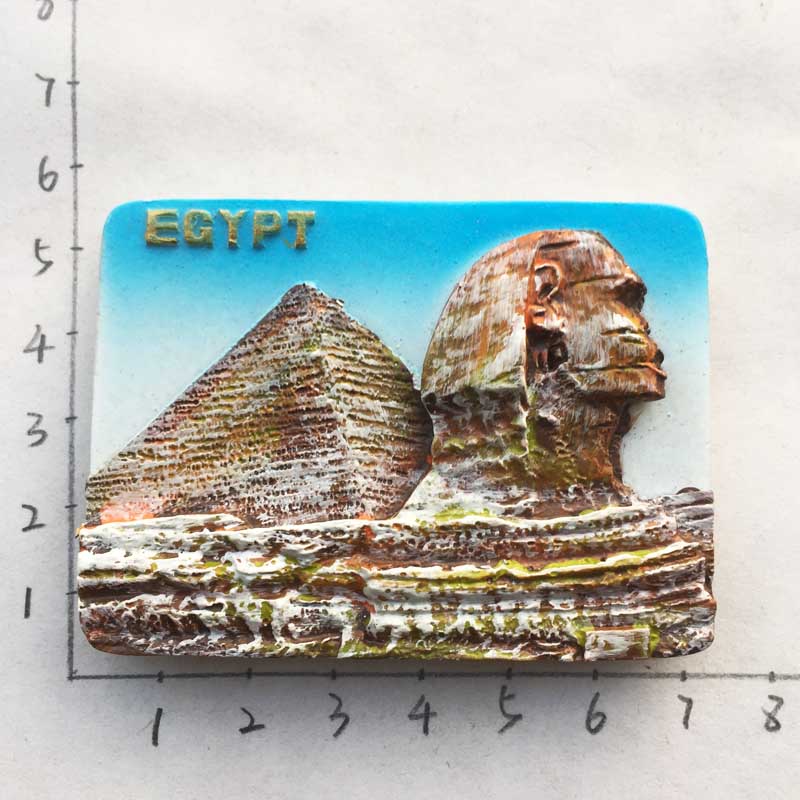 Egyptiske indretningsmagneter til kunsthåndværk 3d harpiks egypten turist køleskabsmagnet souvenir køkkentilbehør dekoration hjem: 13