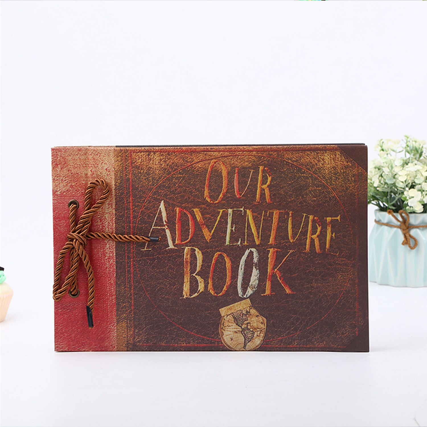 40 hojas nuestro libro de aventuras hecho a mano DIY familia foto de libro de recuerdos álbum con 2 hojas pegatinas de esquina 3 uds postales cumpleaños