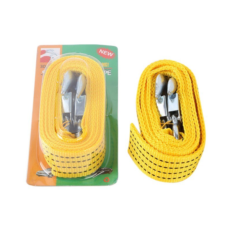 3M Heavy Duty 5 Ton Car Tow Cable Towing Pull Rope Strap Hooks Van Road Recovery