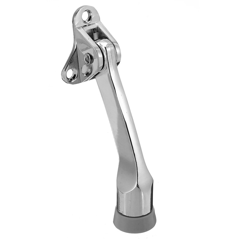 Magnetic Door Stopper Brushed Door Holder Catcher Rubber Buffer Wall Floor Mounted Stopper Home Door Holder