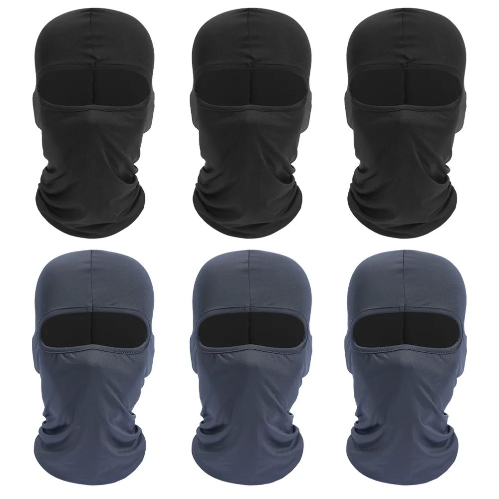 Gorro de pasamontañas deportivo transpirable de secado rápido a prueba de viento máscara facial completa para montar correr esquí senderismo cubierta facial al aire libre hombres: Multicolor