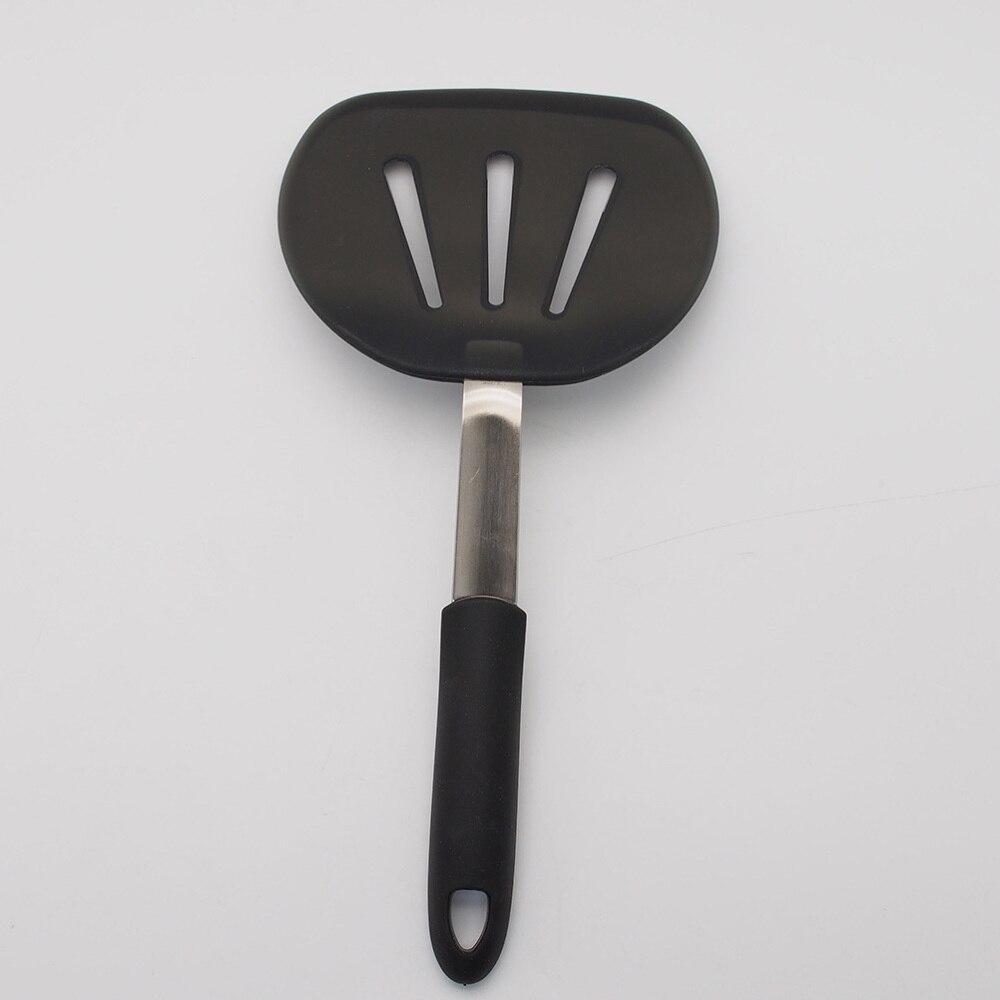 Food Grade Silicone Leakage Shovel Non Stick Meat Frying Steak Pancake Turner Spatula Kitchen Tool