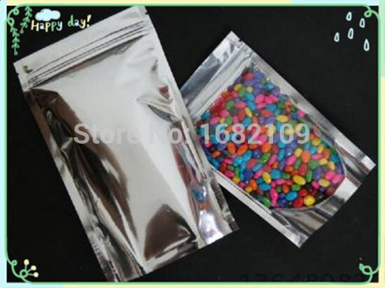 12cm*18cm+3.5CM,100pcs zip lock Seal aluminum foil bag,wholesae