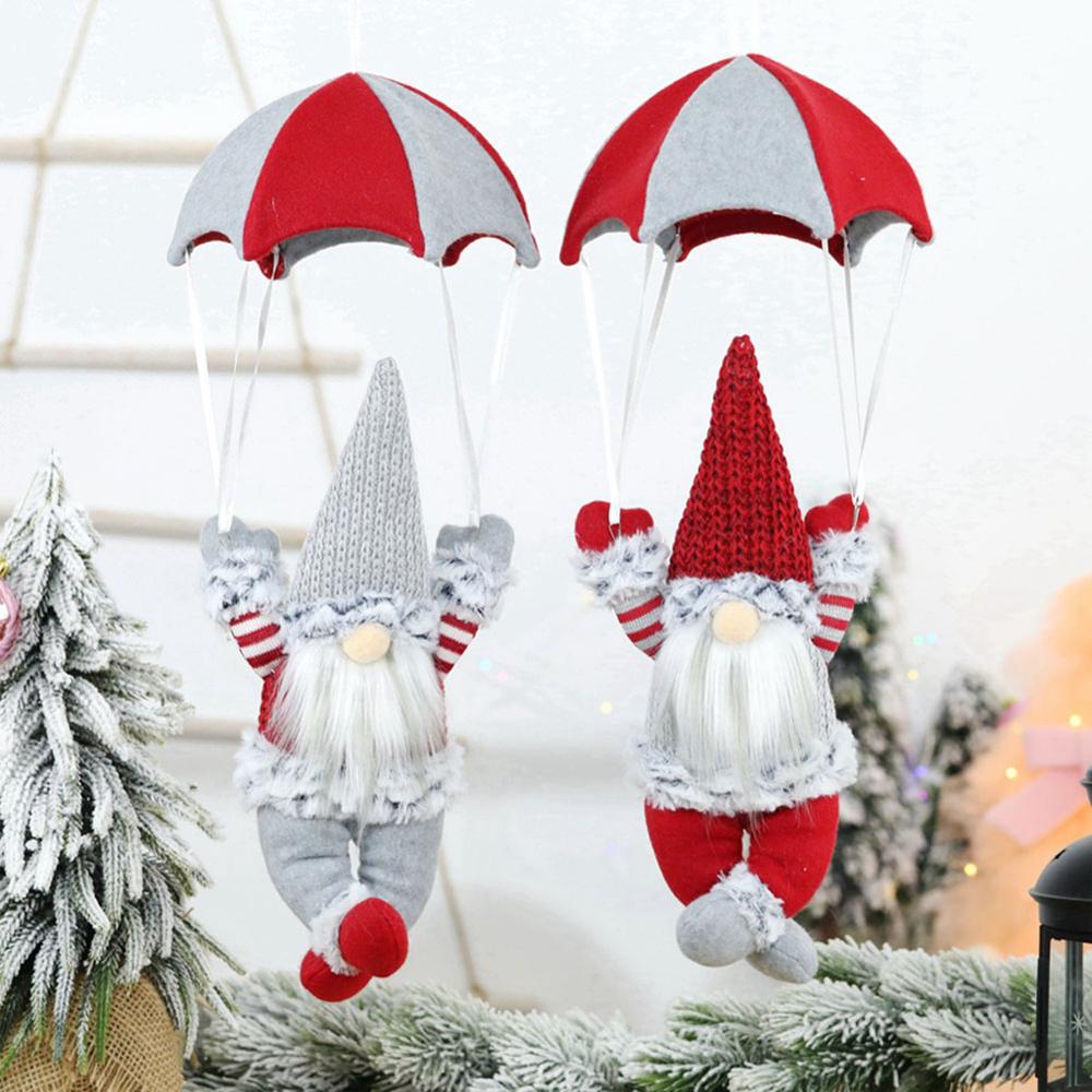 Christmas Home Ceiling Decorations Parachute 45cm Santa Claus Year Hanging Pendant Christmas Decoration Supplies Fast delive