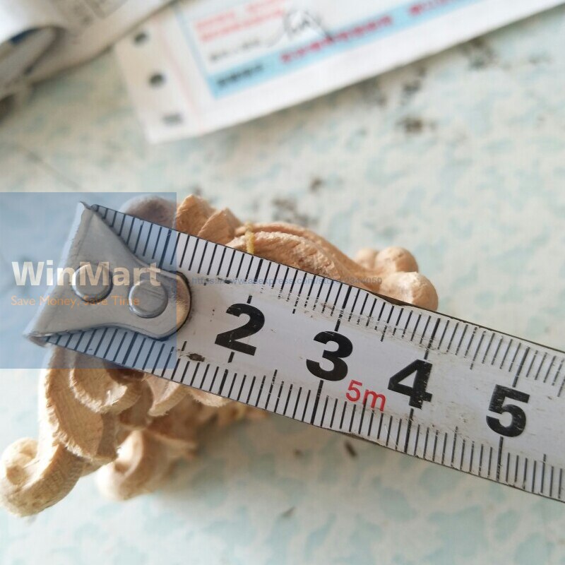 DUO ER Talla De Madera Tallada Esquina Larga Onlay Apliques De Puerta Sin Pintar Muebles De Madera Tallada Figuras Decorativas