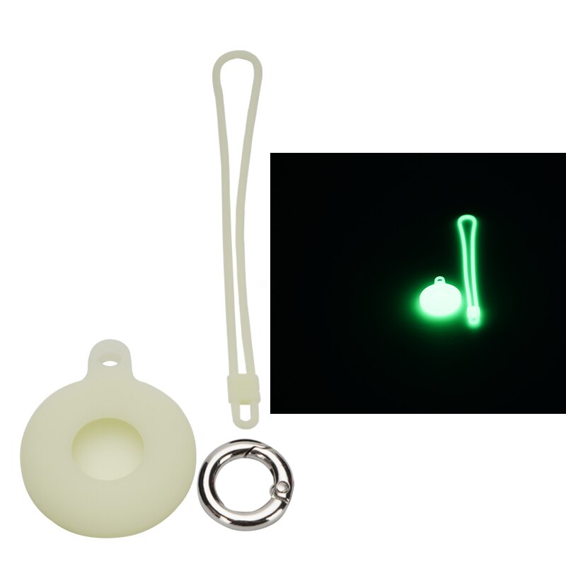 Siliconen Lederen Case Voor Airtags Lederen Beschermhoes Met Sleutelhanger Anti-Kras Draagbare Accessoires Protector Cover Airtag: 14