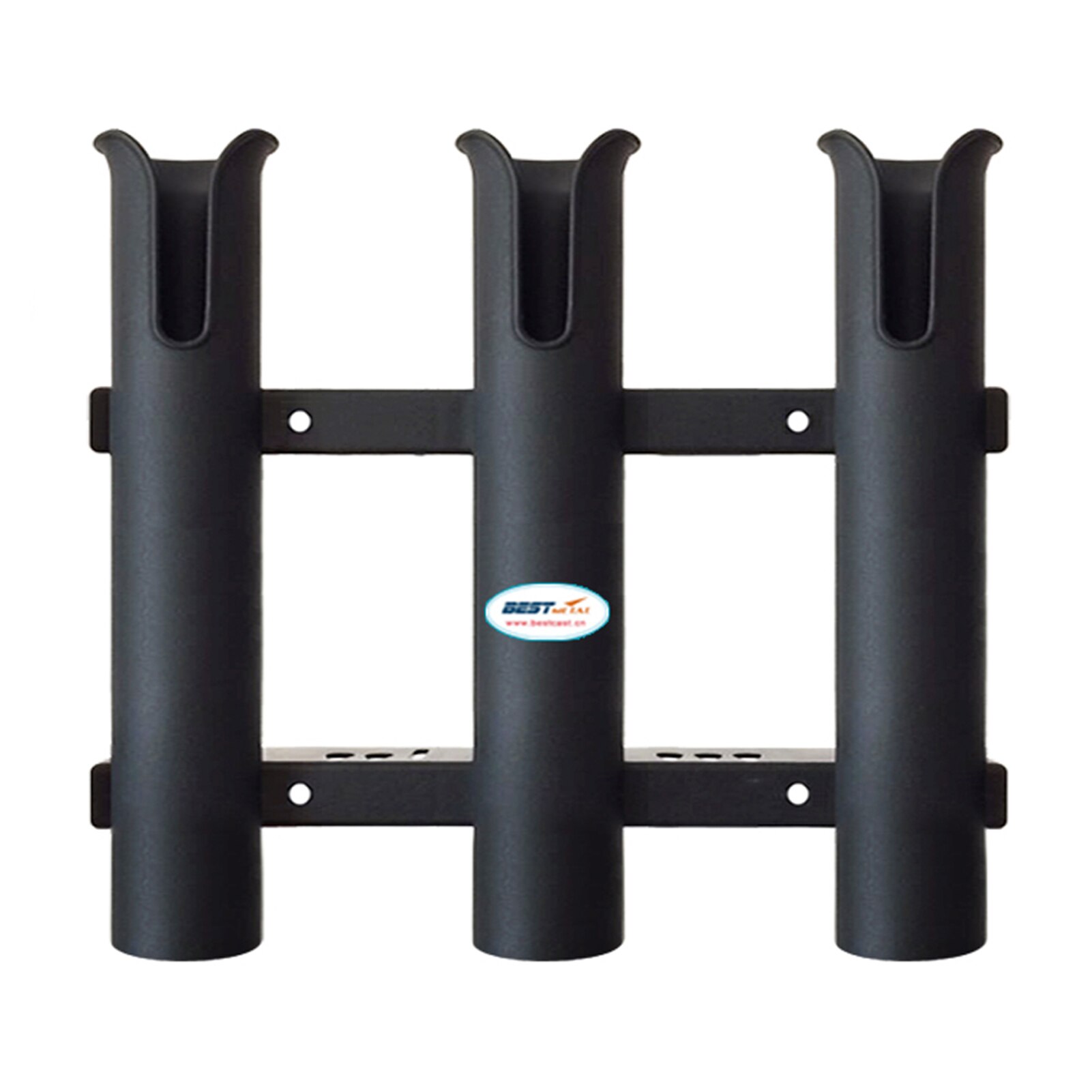 3 tubi Link plastica bianca canna da pesca portapacchi porta canna da pesca presa per barca scatola da pesca marina kayak barca yacht: Black
