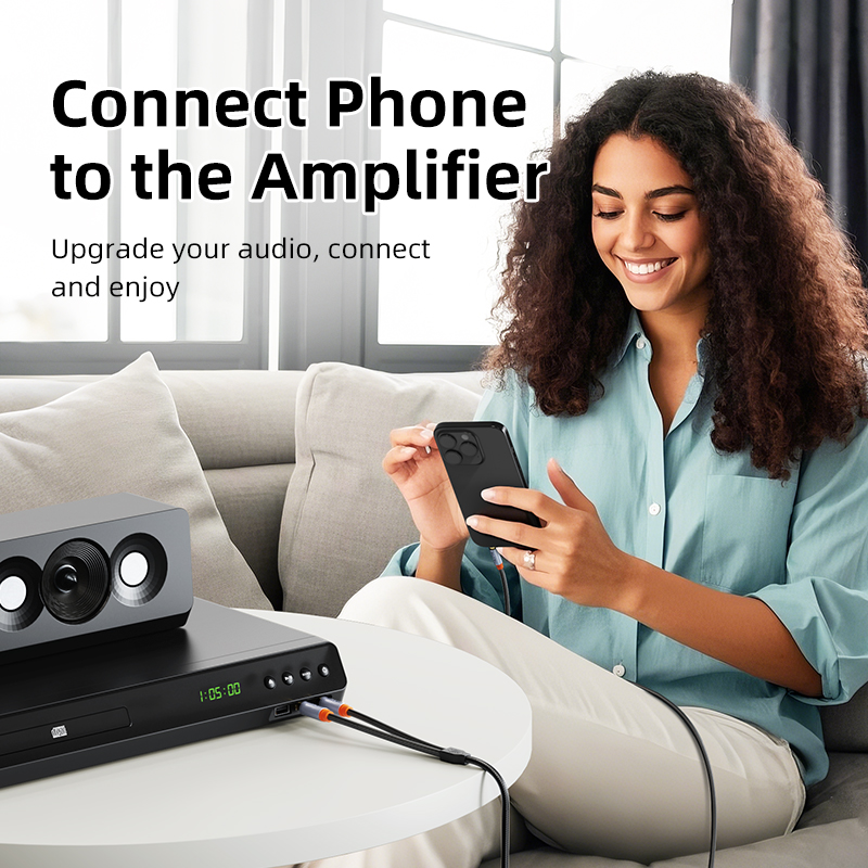 CABLETIME Kabel audio TS 3,5 mm robić podwójnego 6,35 mm TS Kabel Aux męnarty robić męskiego Podłącz komputer robić miksera lub wzmacniacza