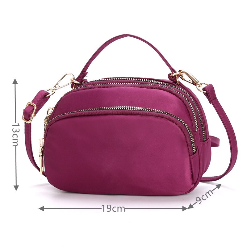 Luxus Frauen Nylon Schulter Taschen Bote Tasche Wasserdicht Mini lässig oben-griff Dame Handtasche Reise Tote frauen Crossbody tasche