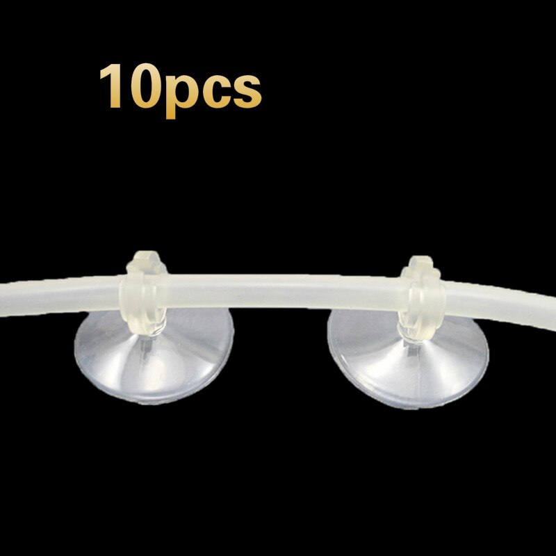 10 Stuks/set Van Aquarium Zuignap Zuignap Beugel Voor Transparante Aquarium Luchtpomp 4Mm Luchtpomp Luchtpijp