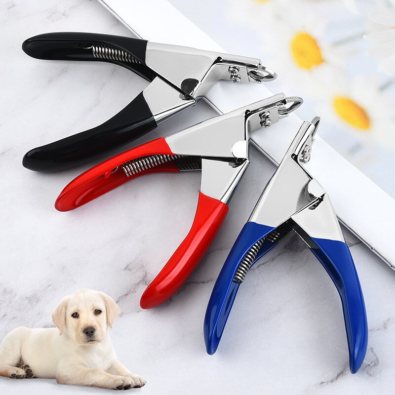 Cortauñas de acero inoxidable para mascotas, tijeras para cortar los dedos de las mascotas, herramienta de aseo para perros, cachorros, gatos, conejos, conejos, aves y hámster