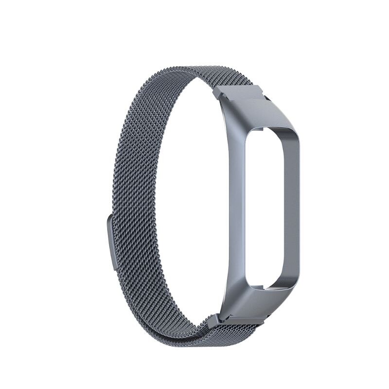 Smart klocka band passform e handledsband milanese rostfritt stål utbyte magnetisk rem för samsung galaxy fit-e smart ban: F