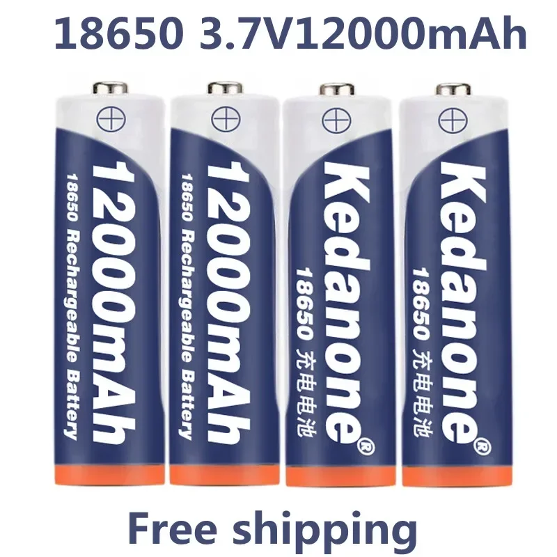18650 Rechargeable Battery 3.7V 18650 12000mAh Capacity Li-ion Rechargeable Battery For Flashlight Torch Battery