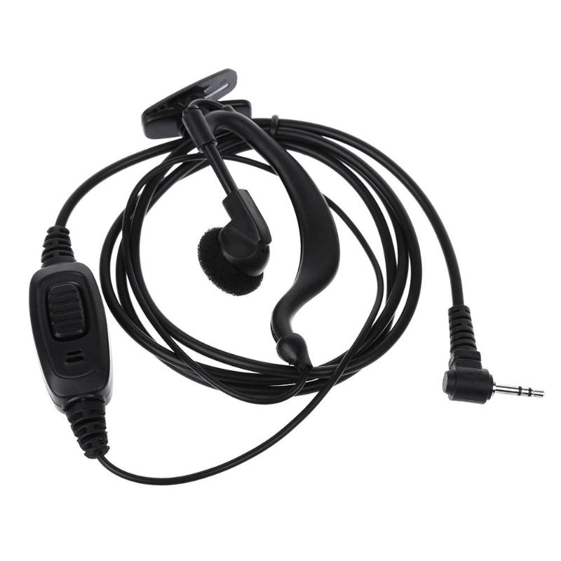 Walkie Talkie Headset Oorhaak Oortelefoon 1pin 2.5mm Jack PTT Mic Oortje voor Motorola T6200 TKLR T3 T6 Radio