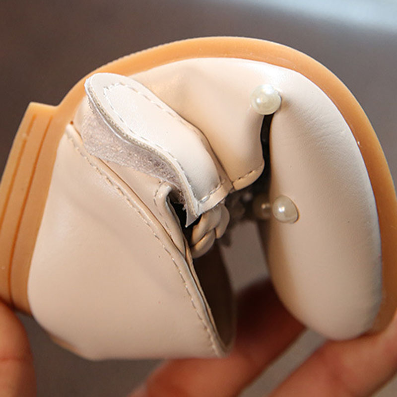 Dziewczyna księżniczka buty kwiat perłowy miękkie podeszwy buty dziecięce moda dziecięca dziewczynka maluszek mały sandały impreza taniec skórzane buty CSH729