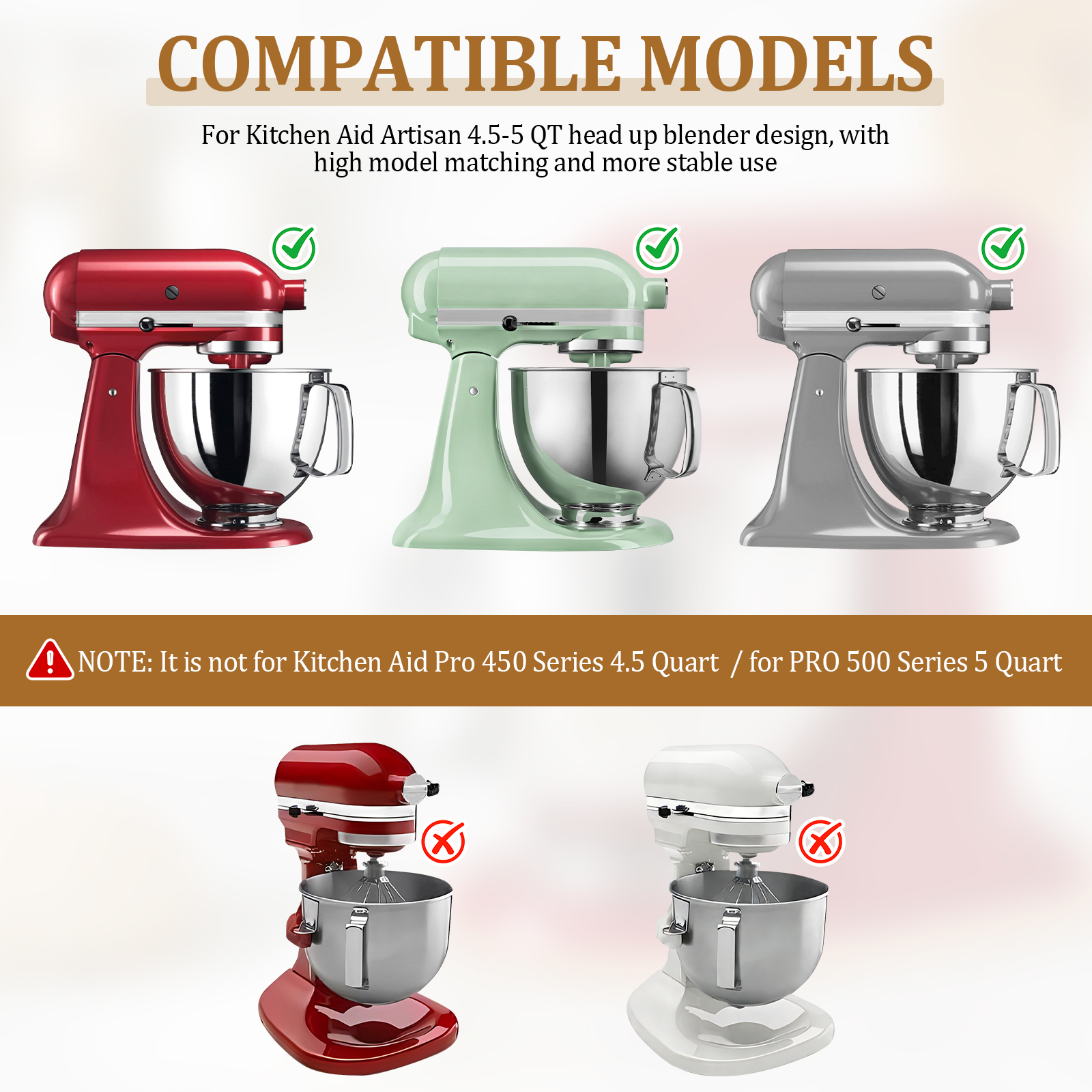 Bamboe mixer schuifmat, verschuifplank voor staande mixer, gemakkelijk te verplaatsen mixer, opbergbak voor 4.5-5 qt / 5-7 qt staande mixers.