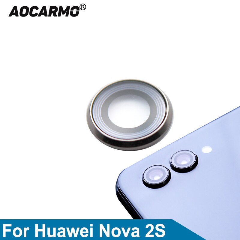 Aocarmo Hinten Zurück Kamera Objektiv Glas Mit Rahmen Ring Für Huawei Nova 2S Ersatz Teil