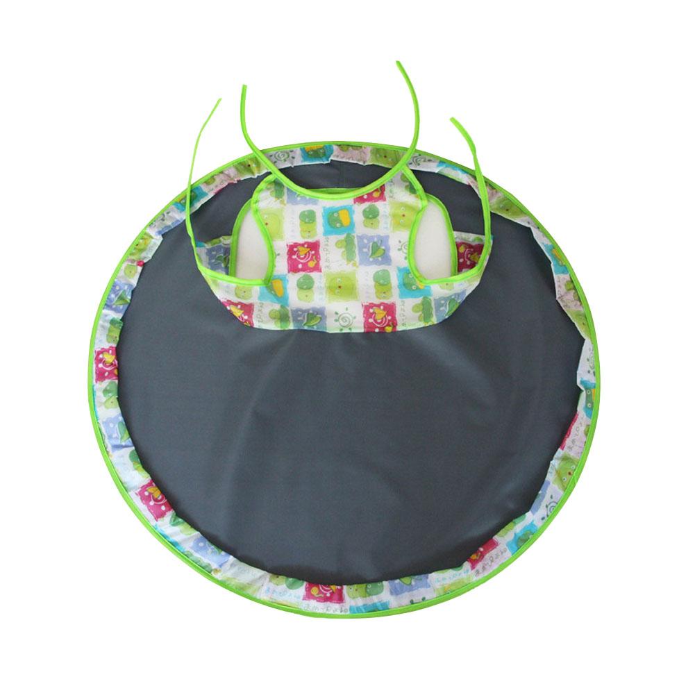 Alfombra de mesa para comer de bebé, cojín de silla de alimentación, almohadilla plegable redonda impermeable para bebés, almohadilla de mesa antisuciedad: 8