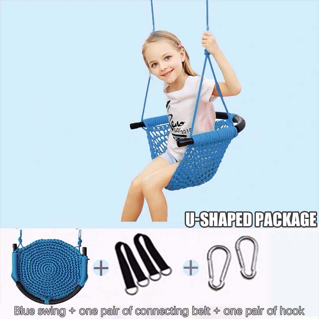 Kids Swing Seat Adjustable Ropes Heavy Duty Rope Play Children Swing Set