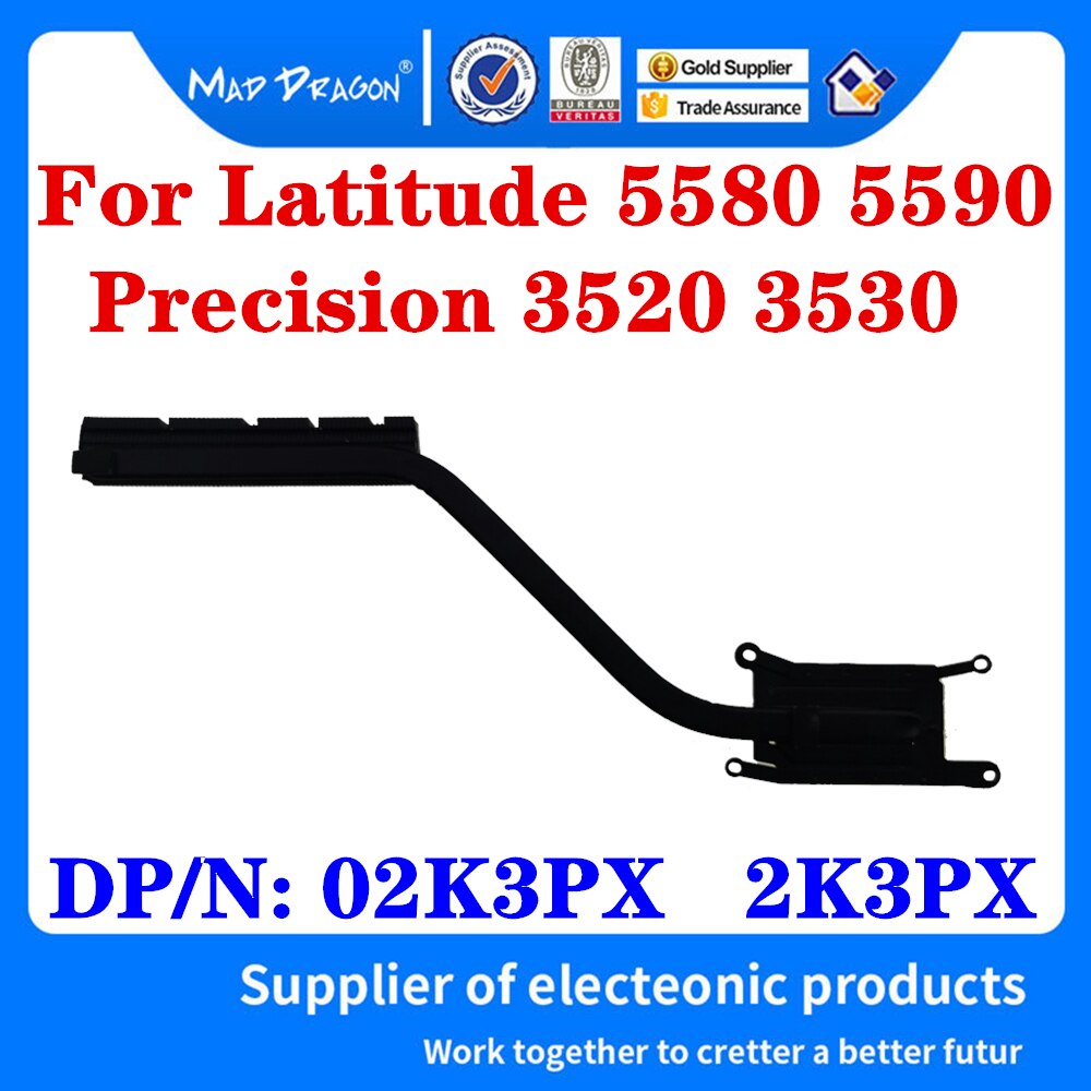 Nuova CPU originale Ventola di Raffreddamento del Dissipatore di Calore per dell latitudine 5580 5590 E5580 di Precisione 3520 3530 Del computer Portatile 09VK27 9VK27 02K3PX 2K3PX: heatsink