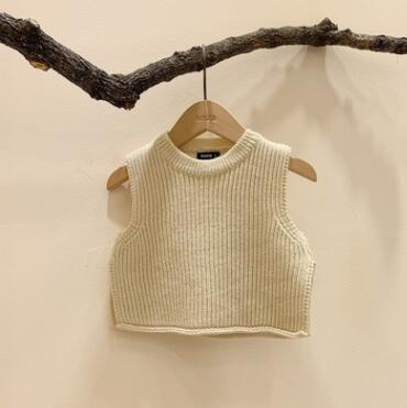 2020 nuovo Arrivo Del bambino Ragazze Maglie E Maglioni Autunno Inverno Babys di Modo Maglione Maglione 6-24 Mese QL216: Beige