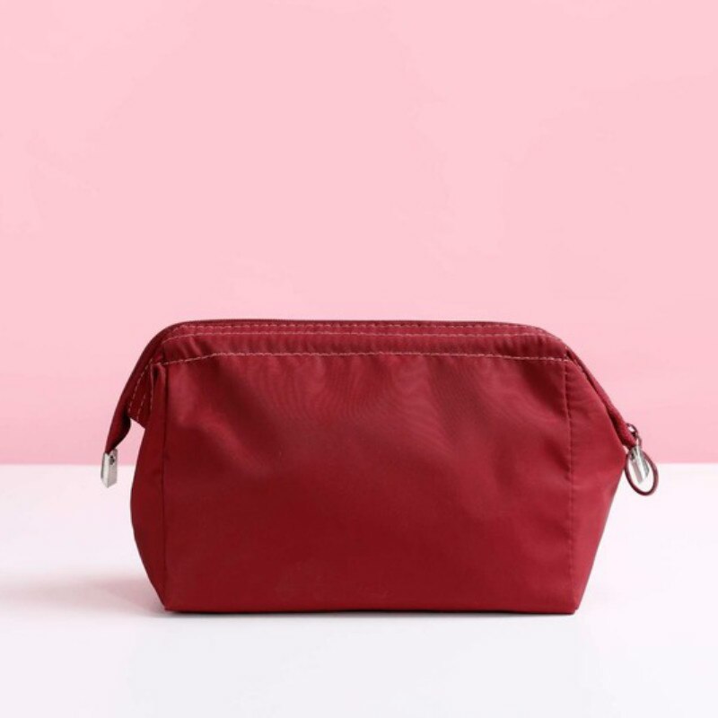 Neceser de viaje para maquillaje, bolsa de viaje para cosméticos, bolso de maquillaje, organizador, resistente al agua: Red