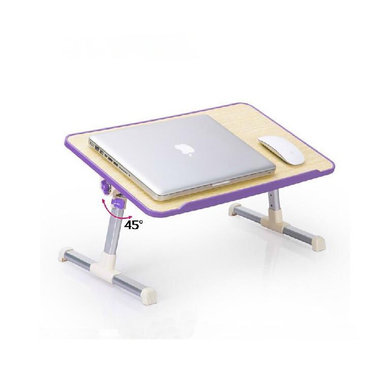 Opvouwbare Draagbare Laptop Tafel Notebook Stand Laptop Bed Bureau met Koelventilator Verstelbare Hoogte Hoek 30 Graden Pas 30x52 cm