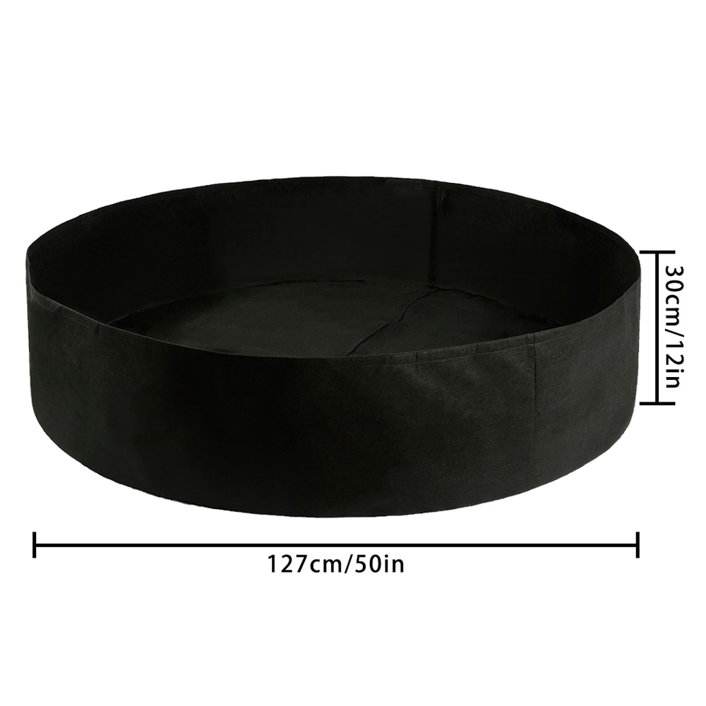 50 Gallon Zwart Planten Groeien Tas Groente Bloem Beluchting Planten Pot Container Zwart Verdikking Stof Plant Pot