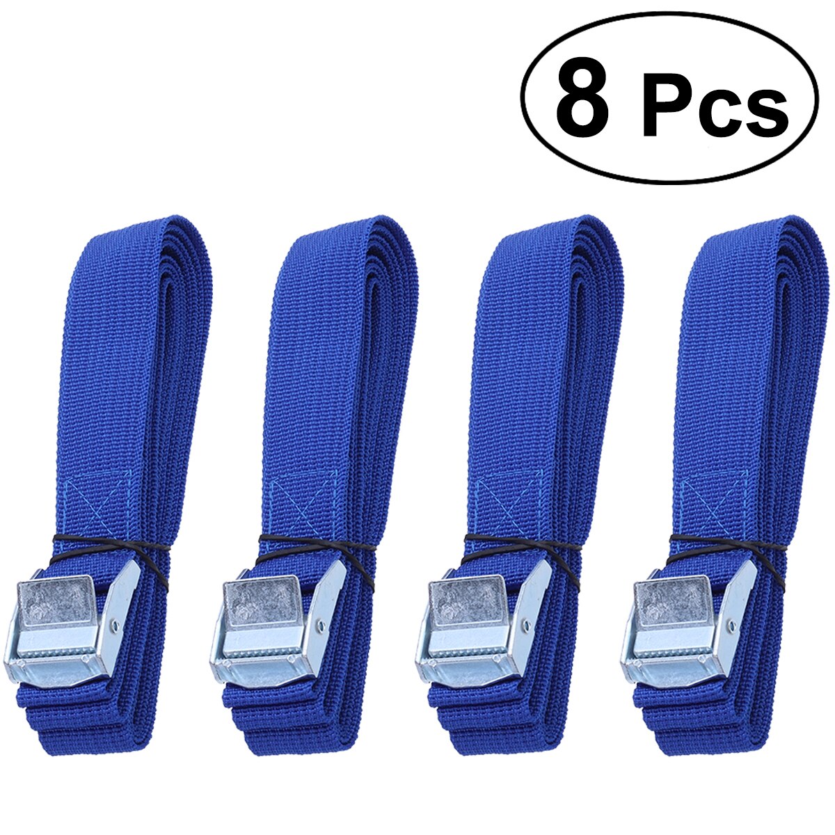 Lashing Straps Durable Quick Release Goods Bundler Luggage Strap Bandage with Buckle for Luggage Carrier Roof Rack: Blue