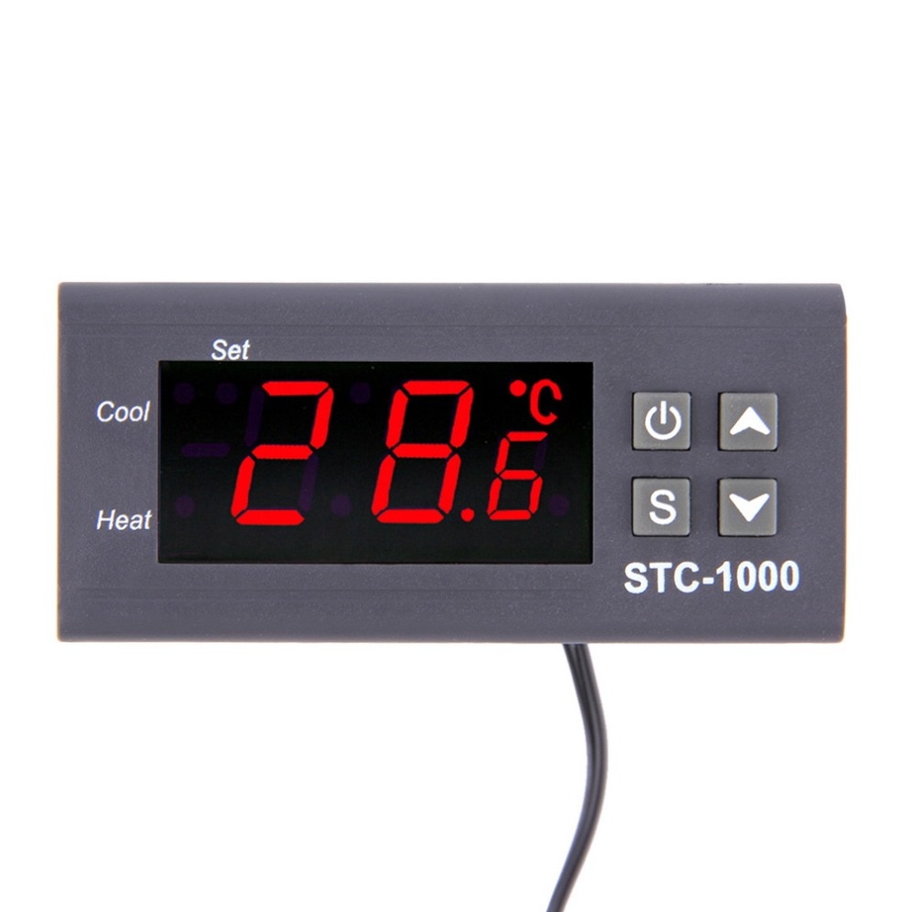 STC-1000 Led Digitaltemperature Controller Thermostaat Incubator Twee Relais Sensor Aquarium Fish Tank Heater En Koeler