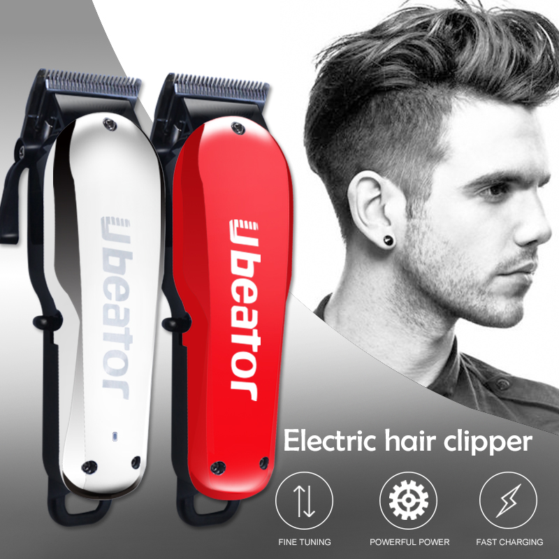 barber shop red Silver hair clipper 100-240V rechargeable cut electric hair trimmer cutter hair cutting machine haircut Cordless