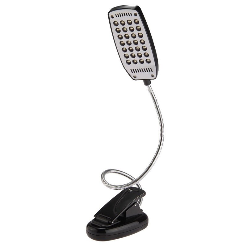 28 Led Lamp Light Flexibele Clip Pc Laptop Notebook Black