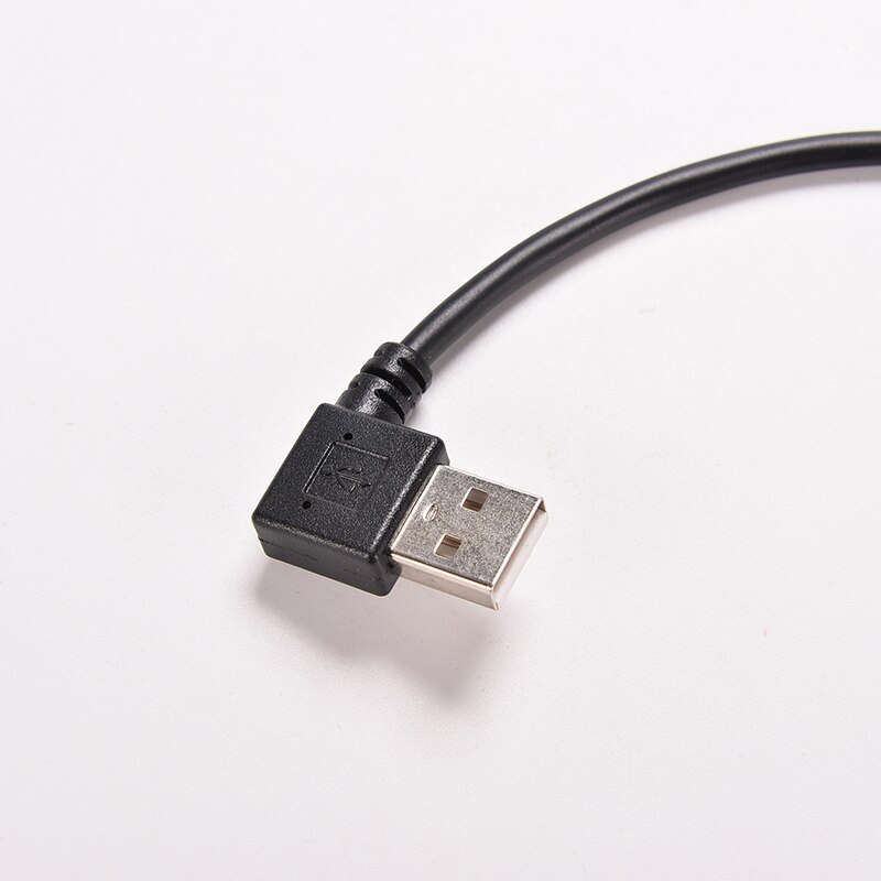 Usb 2.0 a haakse mannelijke naar mini usb 5 pin linkse mannelijke kabel snoer adapter connector 25cm 1pc