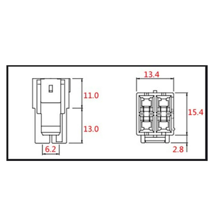 5PCS 4 pin Power Connector for YAESU ICOM KENWOOD IC-7000 IC-7600 FT-450 TS-480