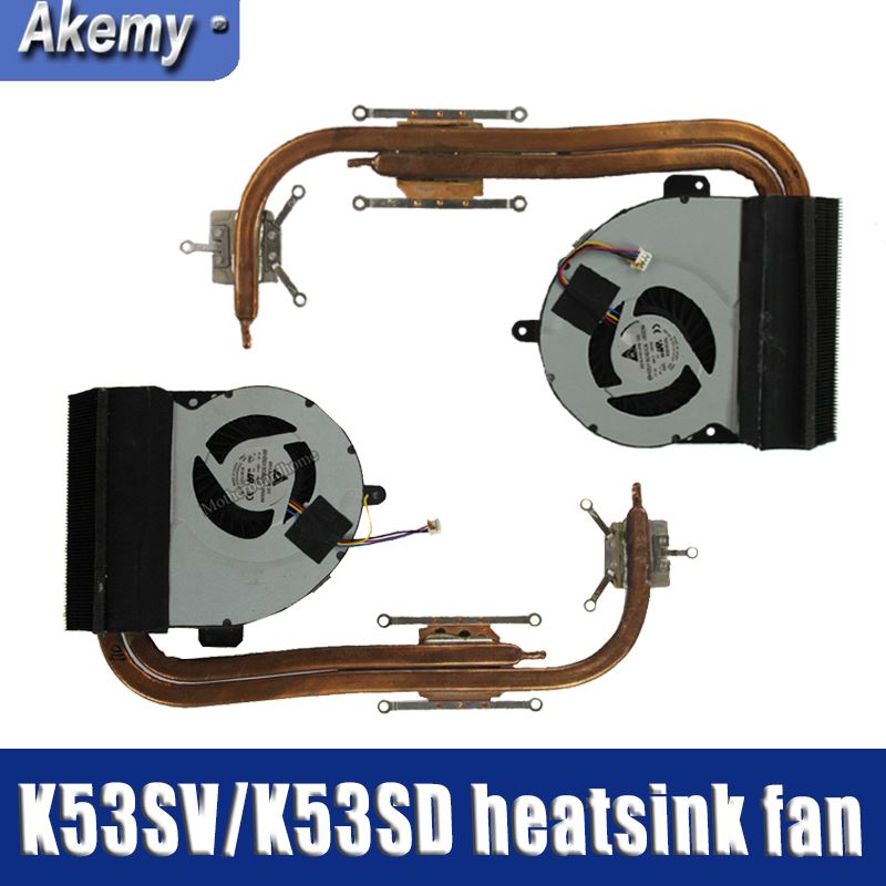 Voor Asus K53 X53 K53S A53S X53S K53SV K53SM K53SJ K53SC K53SD X54 X54H X54C K54C Laptop Cpu Koelventilator radiator Heatsink Cooler