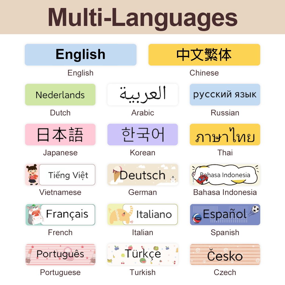 Supvan E10 Black Labeler with Paper Bluetooth Thermal Printer Labeling Machine Mini Sticker Printers Wireless Smart Label Maker