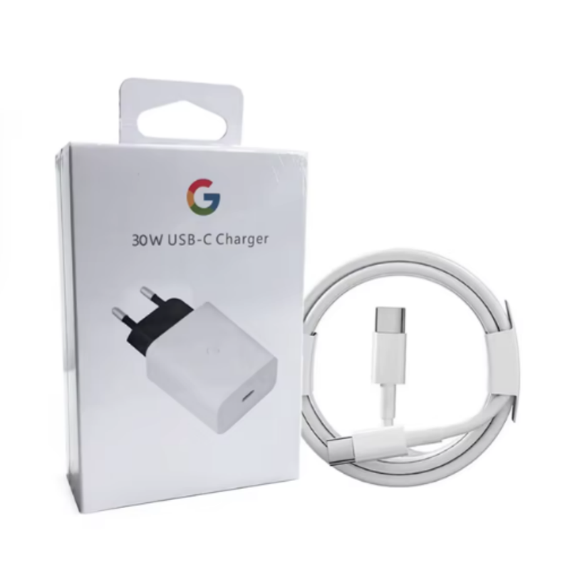 Originele 30W oplader voor Google Pixel 9 8 Pro 8A 7A 6A snelle wandoplaadadapter compatibel met USB-C-apparaten USB C naar C-kabel