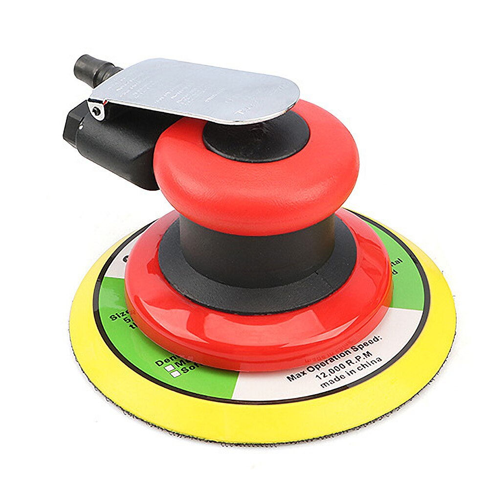 KKmoon Sander 6'' Pneumatic Sander Polishing Machine Air Sander Air Palm Orbital Sander Grinder Palm Sander Sanding Machine Tool: 6inch