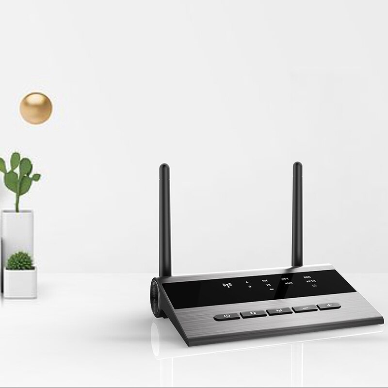 Lang rekkevidde bluetooth sender mottaker lav latens aptx dual trådløs lenke høyttaler hd o