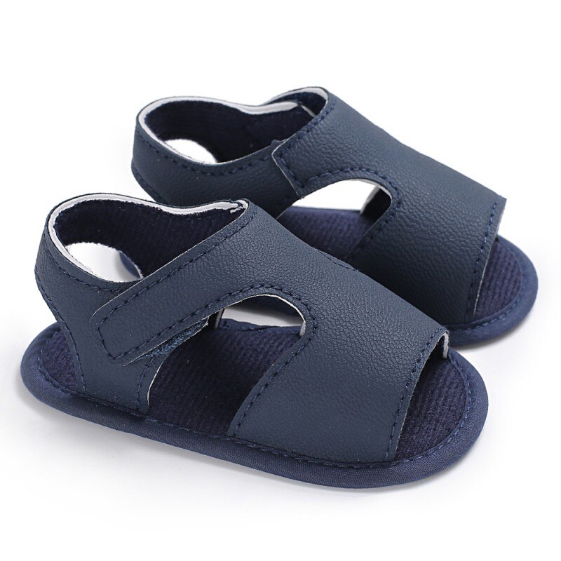 Ins Baby Jongens Zomer Schoenen Pu Zachte Bodem Sandalen Peuter Pasgeboren Casual Baby Effen Kleur Mode Schoenen: DL / M