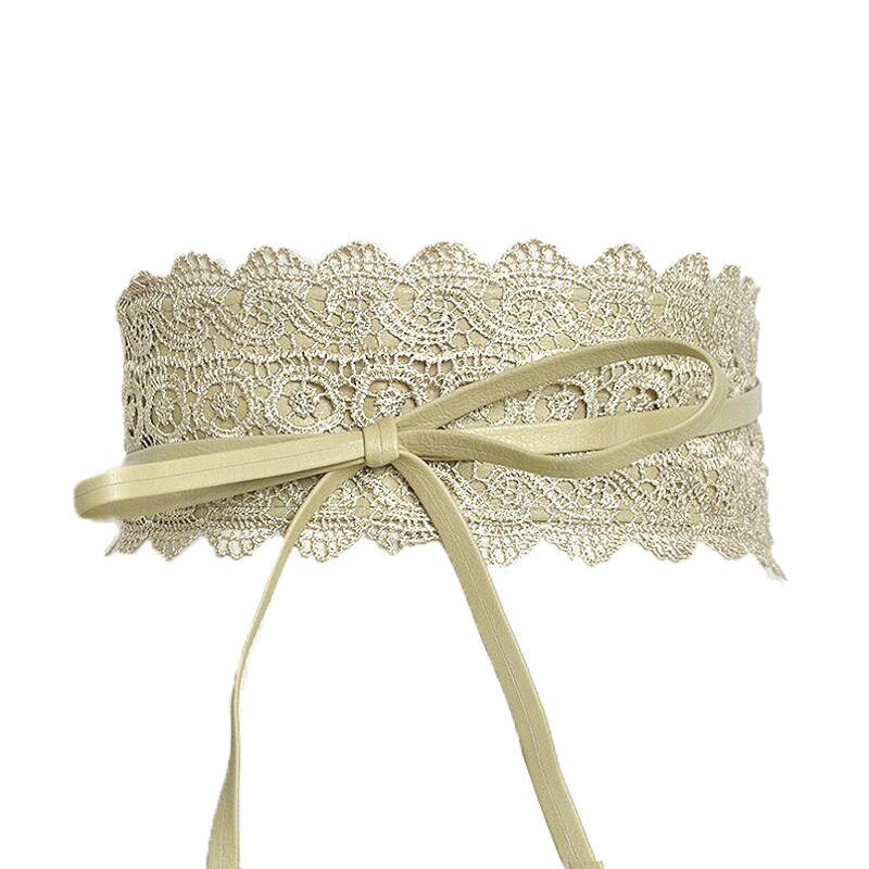 Ceintures en Faux cuir dentelle femmes | Ceintures à la , Ceinture large femme, nœud papillon, Ceinture de taille Boho: A-8