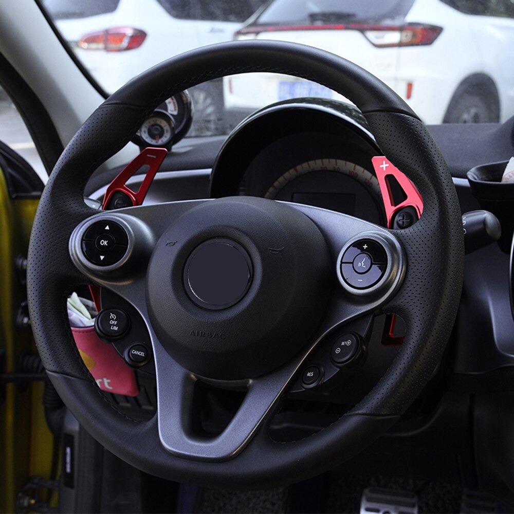 Paletas de cambio de volante de coche, accesorios de estilo de extensión DSG de aleación de aluminio, para Smart 451, 453, Fortwo, Forfour