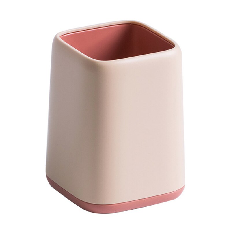 Silicone Pen Holder Pencil Stand Desktop Storage Case Box Desk Office Organizer Accessories Stationery Set For Students: pink