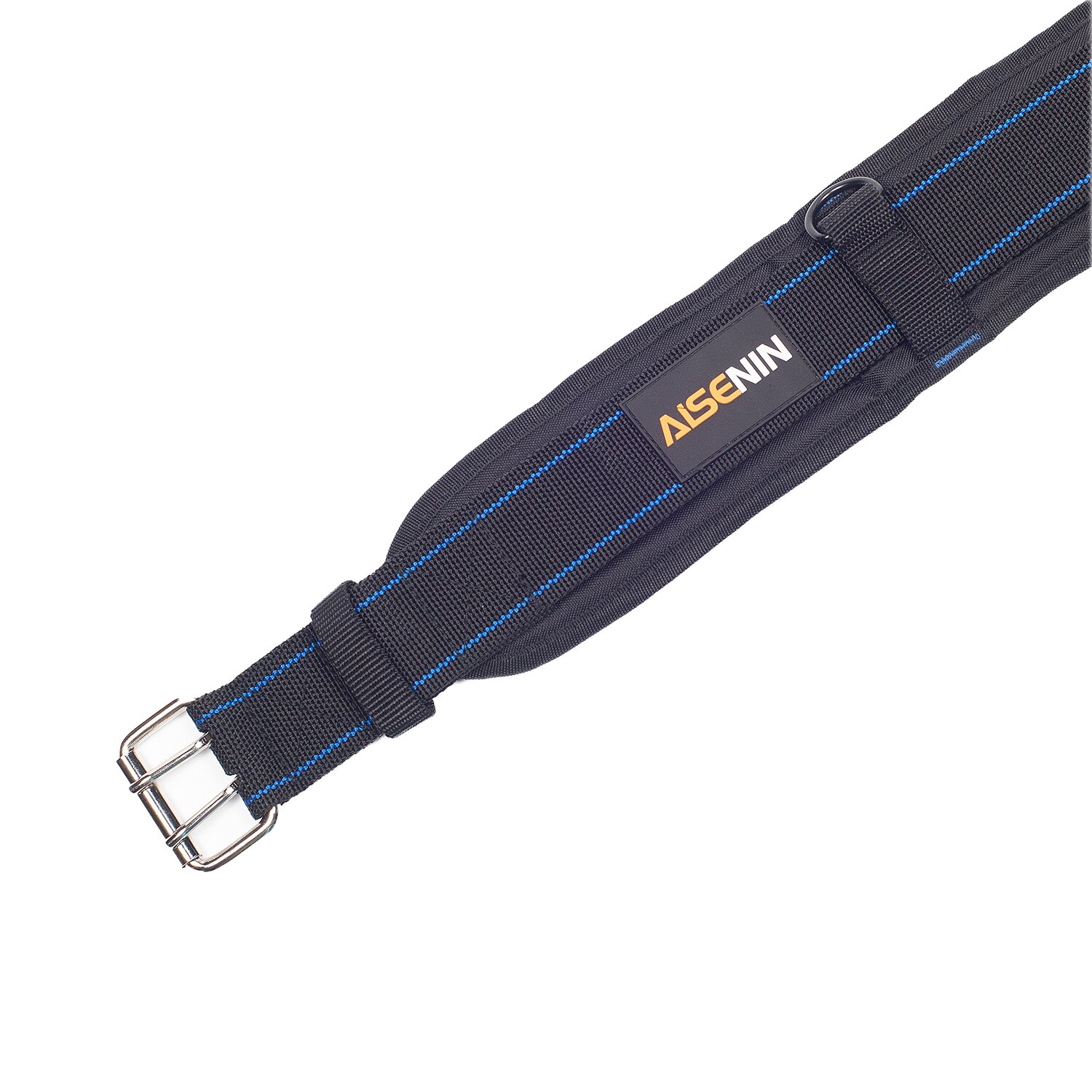 Men's Heavy Work Belt Multi-Function Hangable Mitigate Weight Tooling Belts For Toolkit Breathable Lumbar Pad Buckle Belt Men