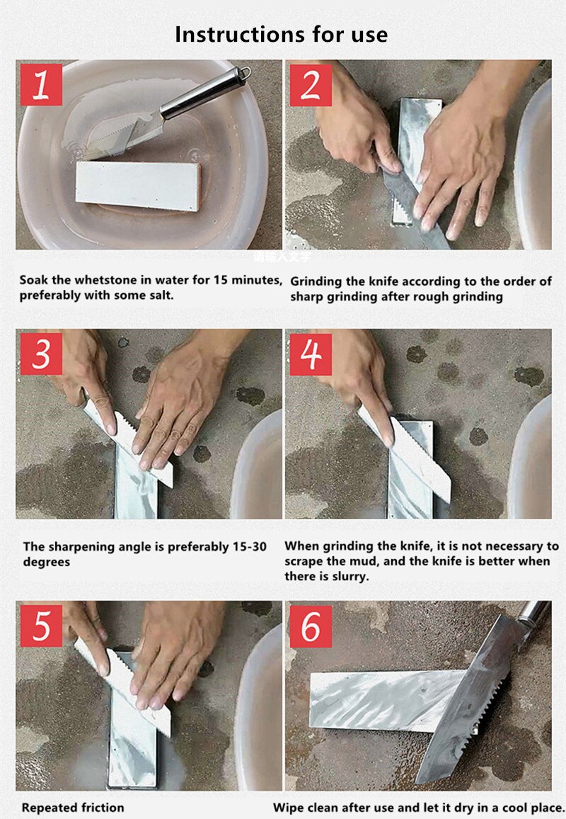 2-IN-1 Knife Sharpener Sharpening Stone Whetstone Scissors Sharpener System Grinding Wet Stone Honing Kitchen Tool