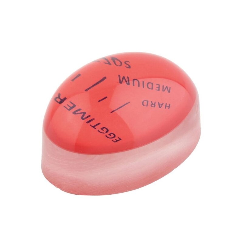 1pc Color Changing Egg Timer Resin Material Perfect Kitchen Eggs timer Helper tools Egg Temperature Timer By Boiled Red S3T2