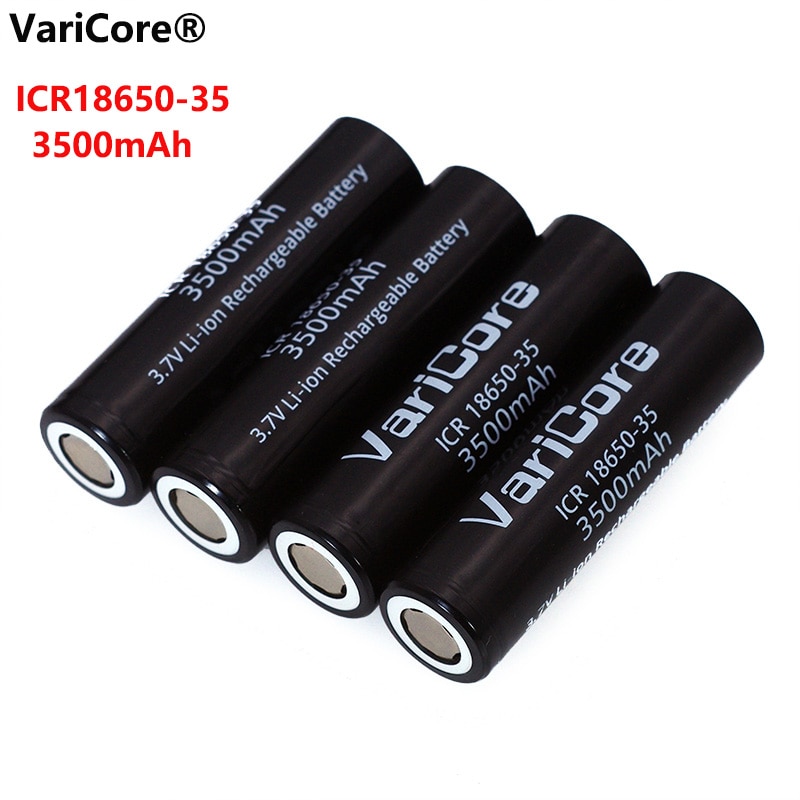 1-10 Pcs Varicore Originele Icr 18650-35 3500 Mah Oplaadbare Batterij 3.7V Hoge Capaciteit Voor zaklamp Ues
