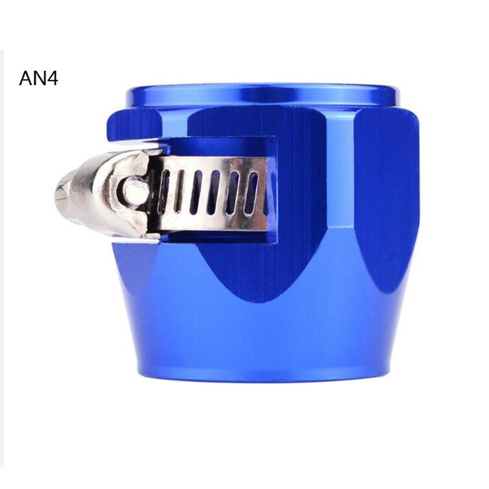 AN4 AN6 AN8 AN10 AN12 pince de finisseur de tuyau de voiture radiateur modifié pince de tuyau de carburant boucle Automobile collier de finisseur de tuyau: Blue-AN4