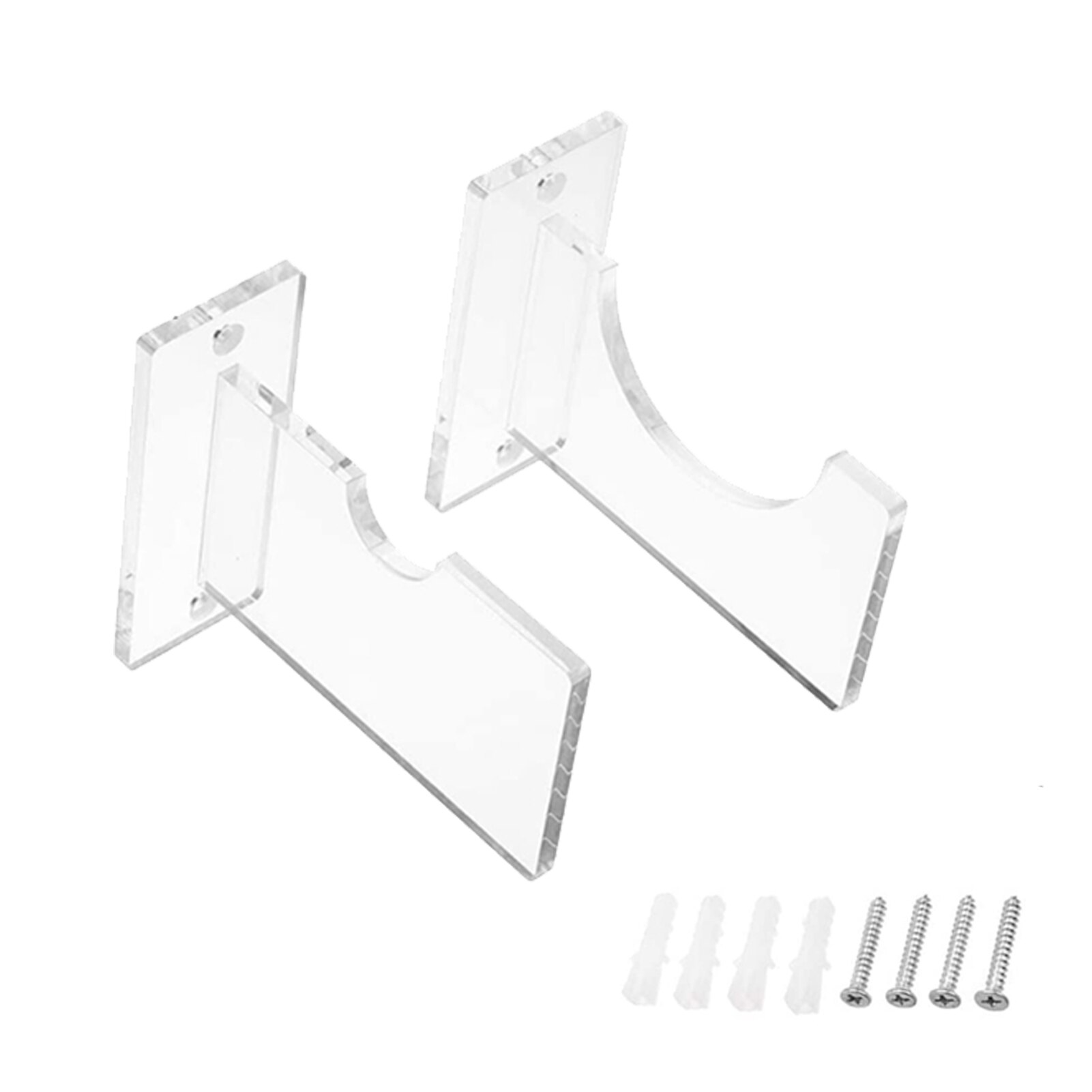 Honkbalknuppel Display Stand Acryl Wall Mount Softbal Bat Ondersteunt Beugel Houder Honkbalknuppel Hanger Voor Horizontale Display