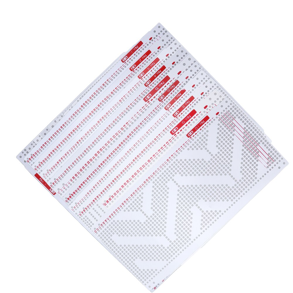 10pcs Punch Cards Plastic White Soft Durable Hole Punched Index Cards For Silver Reed Knitting SRP325 SRP50 SRP60N